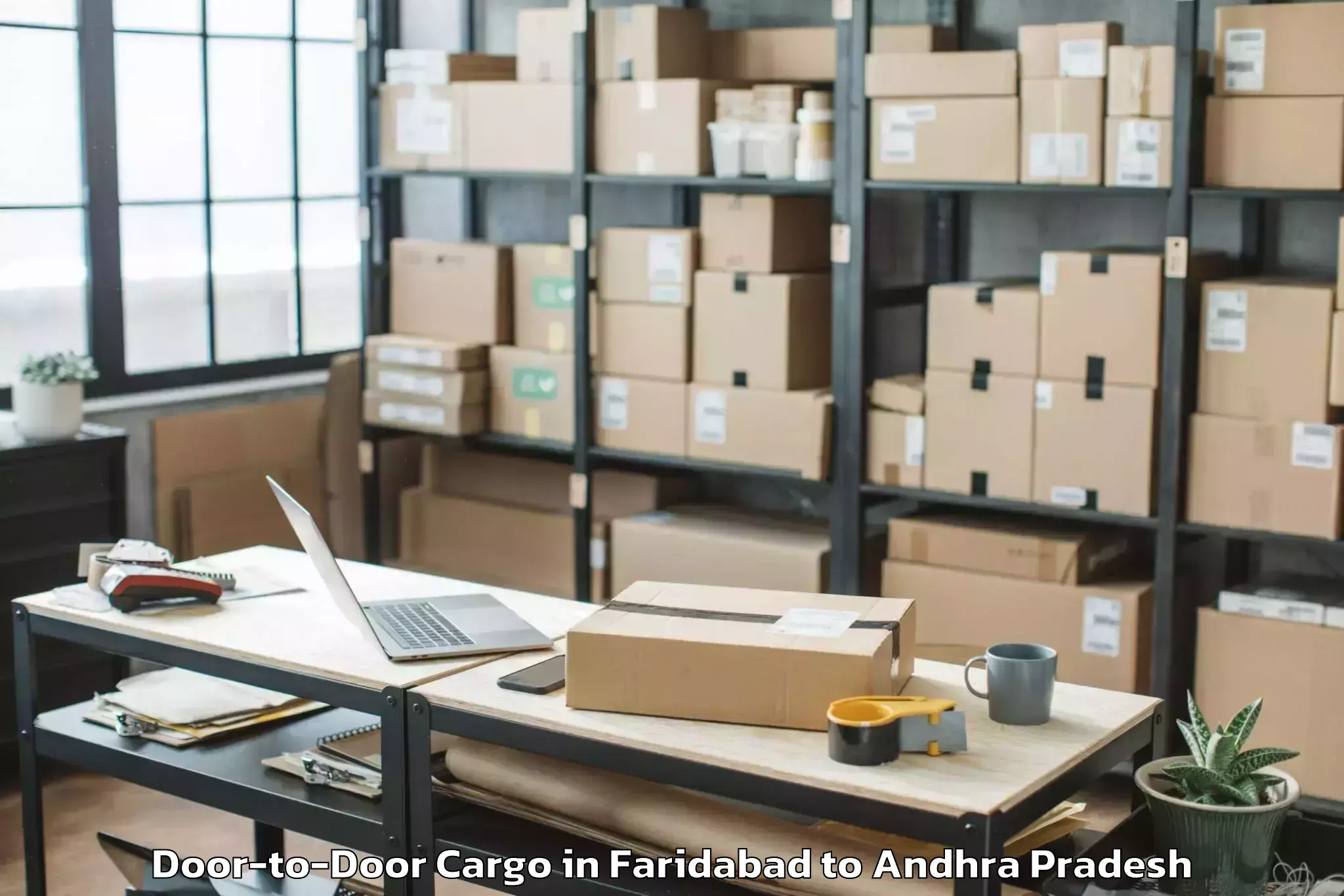 Affordable Faridabad to Chowdepalle Door To Door Cargo